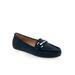 Women's Day Drive Casual Flat by Aerosoles in Navy Faux Suede (Size 6 1/2 M)