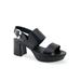 Women's Carimma Sandal by Aerosoles in Black Suede (Size 5 1/2 M)
