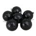 6ct Black Mirrored Glass Disco Ball Christmas Ornaments 3.25" 80mm