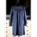 Madewell Dresses | Madewell Indigo Ruffle Smocked Denim Mini Dress S | Color: Blue | Size: S
