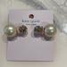 Kate Spade Jewelry | Kate Spade Earrings Dainty Sparkler Reversible Pearl Earrings | Color: Gold/White | Size: Os