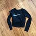 Nike Tops | Nike Long Sleeve Workout Top | Color: Black/Silver | Size: S
