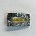 Gucci Accessories | Gucci Vintage Pre Loved Unisex Crystal Belt Buckle Dark Zz’s Thin Collectible | Color: Gold | Size: 1 1/2”