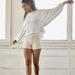 Free People Sweaters | Free People Fp Movement Thermal White Ivory Slouchy Pullover // L | Color: Cream/White | Size: L