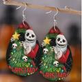 Disney Jewelry | Jack Nightmare Before Christmas Double Sided Earrings | Color: Black/White | Size: Os