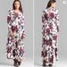 Free People Dresses | Free People | First Kiss | Floral | Maxi | Dress | Size Medium | Color: Purple/White | Size: M