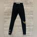 Nike Pants & Jumpsuits | Nike Womens Nike Black Leggings With Gold Floral Swoosh. Size Xs. | Color: Black/Gold | Size: Xs