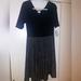 Lularoe Dresses | Lularoe Xl Nicole Dress Herringbone Pattern | Color: Black/Gray | Size: Xl