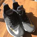 Nike Shoes | Nike Fly By Ii 9.5 Shoe Men Shoe Basketball Running Shoe | Color: Gold/Gray | Size: 9.5