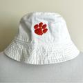 Nike Accessories | Nike Clemson Tigers Paw Print Bucket Hat Embroidered White Ncaa Size Large Xl | Color: Orange/White | Size: Os