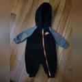 Nike One Pieces | Nike Baby Boy Size 3m Months One Piece Full Zip Hooded Coverall | Color: Black/Green | Size: 3mb