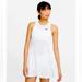 Nike Dresses | Nike Court Dri-Fit Advantage Women's Slim Fit Dress Size Large Nwt | Color: White | Size: L