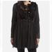 Anthropologie Jackets & Coats | Anthropologie Ryu Black Tulle Rabbit Fur Button Up Dress Jacket Large | Color: Black/Gray | Size: L
