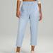 Lululemon Athletica Pants & Jumpsuits | Lululemon Beyond The Studio Crop *Lined Color: Blue Linen | Color: Blue | Size: 6