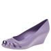 Gucci Shoes | Gucci Purple Jelly Marola Peep Toe Wedges Size 38 | Color: Purple | Size: 38
