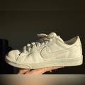 Nike Shoes | Nike Tennis White Leather Shoes | Color: White | Size: 8