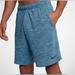 Nike Shorts | Nike Dri Fit Mens Large Blue Elastic Waist Athletic Workout Shorts | Color: Black/Blue | Size: L