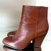 Nine West Shoes | Nine West Brown Leather Ankle Boots Size 9.5 | Color: Brown | Size: 9.5