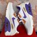 Nike Shoes | Nike Air Max 90 Ltr Big Kids' Shoes White/Phantom/Citron Tint/ Action Grape | Color: Purple/White | Size: Various