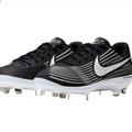 Nike Shoes | Nike Women's Lunar Hyperdiamond 3 Pro Metal Softball Cleats Size 8 | Color: Black/White | Size: 8.5