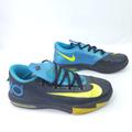 Nike Shoes | Nike Kd Vi 599477 Kevin Durant Youth Basketball Shoes Athletic Sneakers Size 5y | Color: Black/Blue | Size: 5b