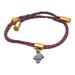 Louis Vuitton Jewelry | Louis Vuitton Brass Reflex Friendship Bangle Bracelet Mp234e Red Black Gold Leat | Color: Black | Size: Os