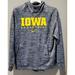 Nike Shirts | Nike Iowa Hawkeyes Basketball Men's Large Heather Gray Dri Fit Hooded Sweatshirt | Color: Gold/Gray | Size: L