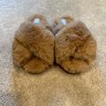 Jessica Simpson Shoes | Nwot Jessica Simpson Faux Fur Slipper Slides | Color: Brown/Tan | Size: 7.5