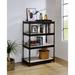 Delight Glass Decmus Bookshelf Metal in Brown | 48 H x 32 W x 17 D in | Wayfair HHLAA-92784