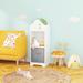 Delight Glass Dollhouse Bookcase w/ Storage Wood in Gray/White | 35.8 H x 12.3 W x 11.8 D in | Wayfair HHLAA-W808122617