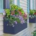Crescent Garden Slat Self Watering Window Box Planter in Gray | 11.81 H x 23.07 W x 12.59 D in | Wayfair A825897