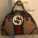 Gucci Bags | Large Gucci Monogram Top Handle Bag | Color: Green/Red | Size: Os