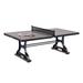 Barrington Coventry Indoor Table Tennis Table, 7-ft 2-in-1 Dining Table w/ Metal Net Wood/Steel Legs in Brown/Gray | Wayfair TT215Y23005