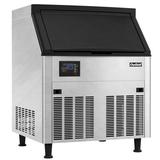 OUTBID 26" 200LBS/24H Air Cooled Freestanding Stainless Steel Undercounter Ice Machine UIM516 in Black/Gray | 36.18 H x 25.98 W x 27.83 D in | Wayfair