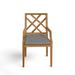 Summer Classics Haley Patio Dining Armchair w/ Cushions Wood in Brown | Wayfair 29454+C264H3123W3123