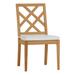 Summer Classics Haley Patio Dining Side Chair w/ Cushions Wood in Brown | Wayfair 29474+C265H4219N