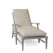 Summer Classics Croquet Aluminum 78.38" Long Reclining Single Chaise w/ Cushions Metal in Gray | Outdoor Furniture | Wayfair 333324+C0144242W4242