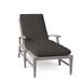 Summer Classics Croquet Aluminum 78.38" Long Reclining Single Chaise w/ Cushions Metal in Gray | Outdoor Furniture | Wayfair 333324+C0143120N