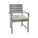 Summer Classics Charleston Teak Patio Dining Armchair w/ Cushions Wood in Brown | Wayfair 254027+C6814242W4242