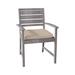 Summer Classics Charleston Teak Patio Dining Armchair w/ Cushions Wood in Brown | Wayfair 254027+C6814210N