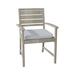 Summer Classics Charleston Teak Patio Dining Armchair w/ Cushions Wood in Brown | Wayfair 25404+C681749N