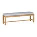 Summer Classics Club Picnic Outdoor Bench Wood/Natural Hardwoods in Brown/White | Wayfair 28544+C648749W749