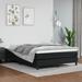 Latitude Run® Bed Frame Box Spring Platform Bed Base Frame Mattress Foundation Fabric Upholstered/Polyester in Black | 59.8 W x 53.9 D in | Wayfair