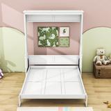Wildon Home® Aydrien Queen Storage Murphy Bed Wood in White | 87 H x 70 W x 86 D in | Wayfair 8A23956944D947A88018872FBA8494CD
