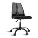 Inbox Zero Luthien Mesh Office Chair Upholstered/Mesh, Metal in Black/Brown/Gray | 32.6 H x 22.4 W x 22.4 D in | Wayfair