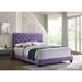 House of Hampton® Jawdat Solid Wood+MDF Bed Upholstered in Indigo | 48 H x 64 W x 83 D in | Wayfair F8C5A66BBE284B288531BBDD88B4AD13