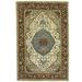 60 x 37 x 0.25 in Area Rug - Bungalow Rose Rohman Beige Traditional Indo-Heriz Serapi Oriental Area Rug, Cotton | 60 H x 37 W x 0.25 D in | Wayfair