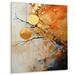 Gracie Oaks Gold Grey Rustic Reflections I - Abstract Collages Metal Wall Art Metal in Orange | 32 H x 16 W x 1 D in | Wayfair