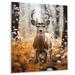 Millwood Pines Deer Graceful Elegance - Animals Deer Metal Wall Art Metal in Black/Brown/Yellow | 20 H x 12 W x 1 D in | Wayfair