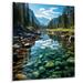 Millwood Pines USA Yosemite National Park California - Landscapes Metal Wall Decor Metal in Blue/Gray/Green | 20 H x 12 W x 1 D in | Wayfair